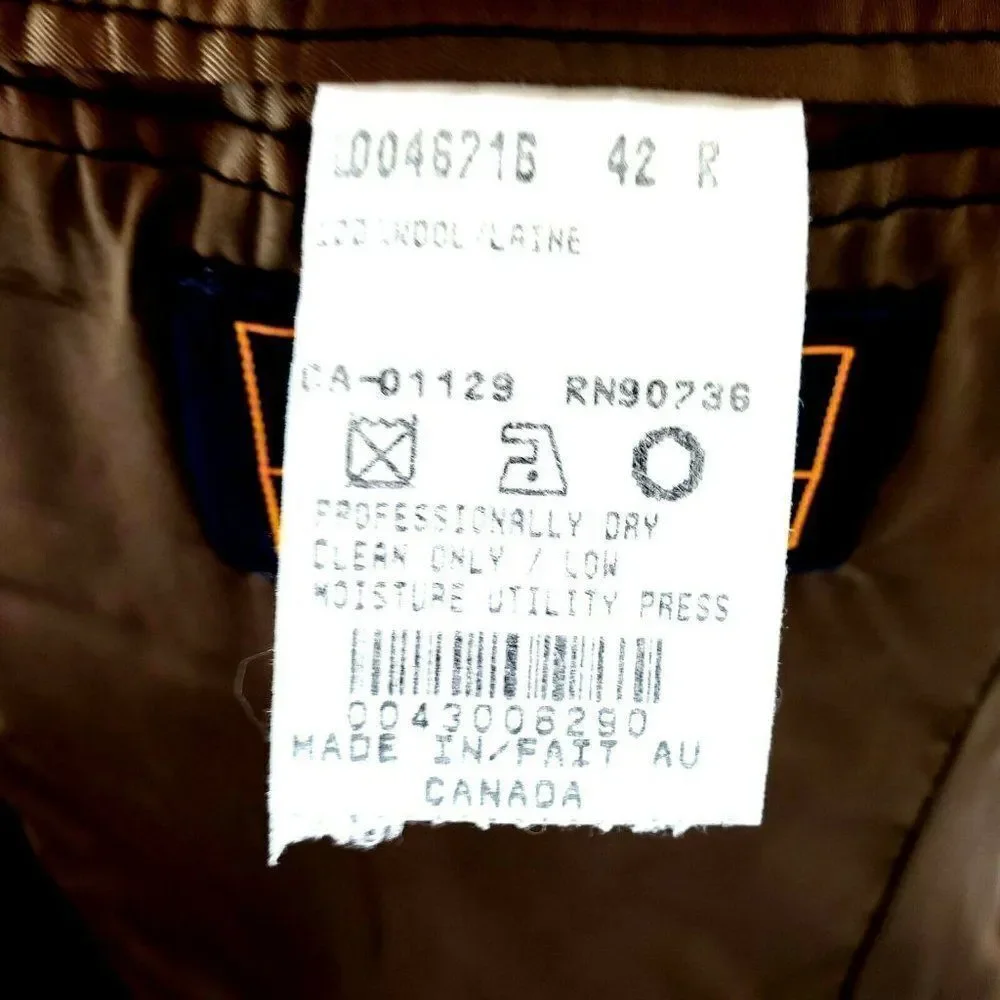 Chaps Ralph Lauren Wool 2 Button Blazer 42R Green‎